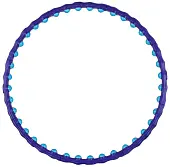 Обруч массажный пластиковый 1100 мм Обруч массажный пластиковый 1100 мм от магазина Супер Спорт